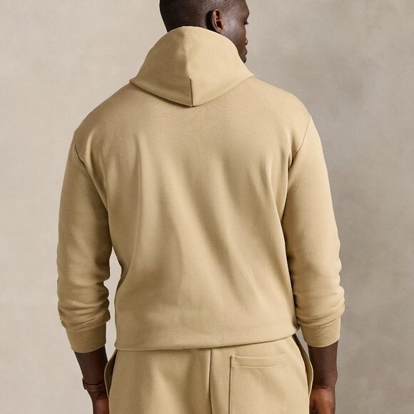 NWT RALPH LAUREN Double Knit Men's Hoodie in Khaki Size M - Picture 4 of 5